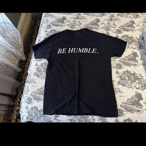 tde. Black Short Sleeve Tee Be Humble